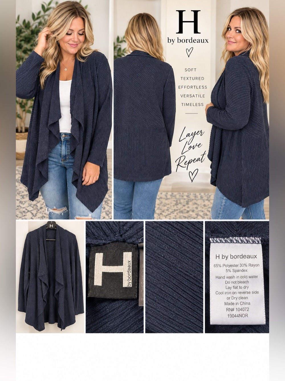 Waterfall cardigan